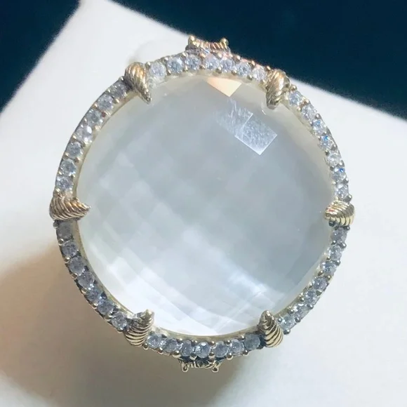 Judith Ripka Eclipse Doublet Ring - Picture 2 of 9